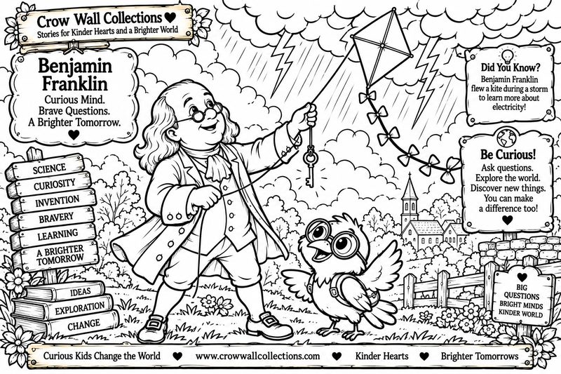 Benjamin Franklin educational illustration