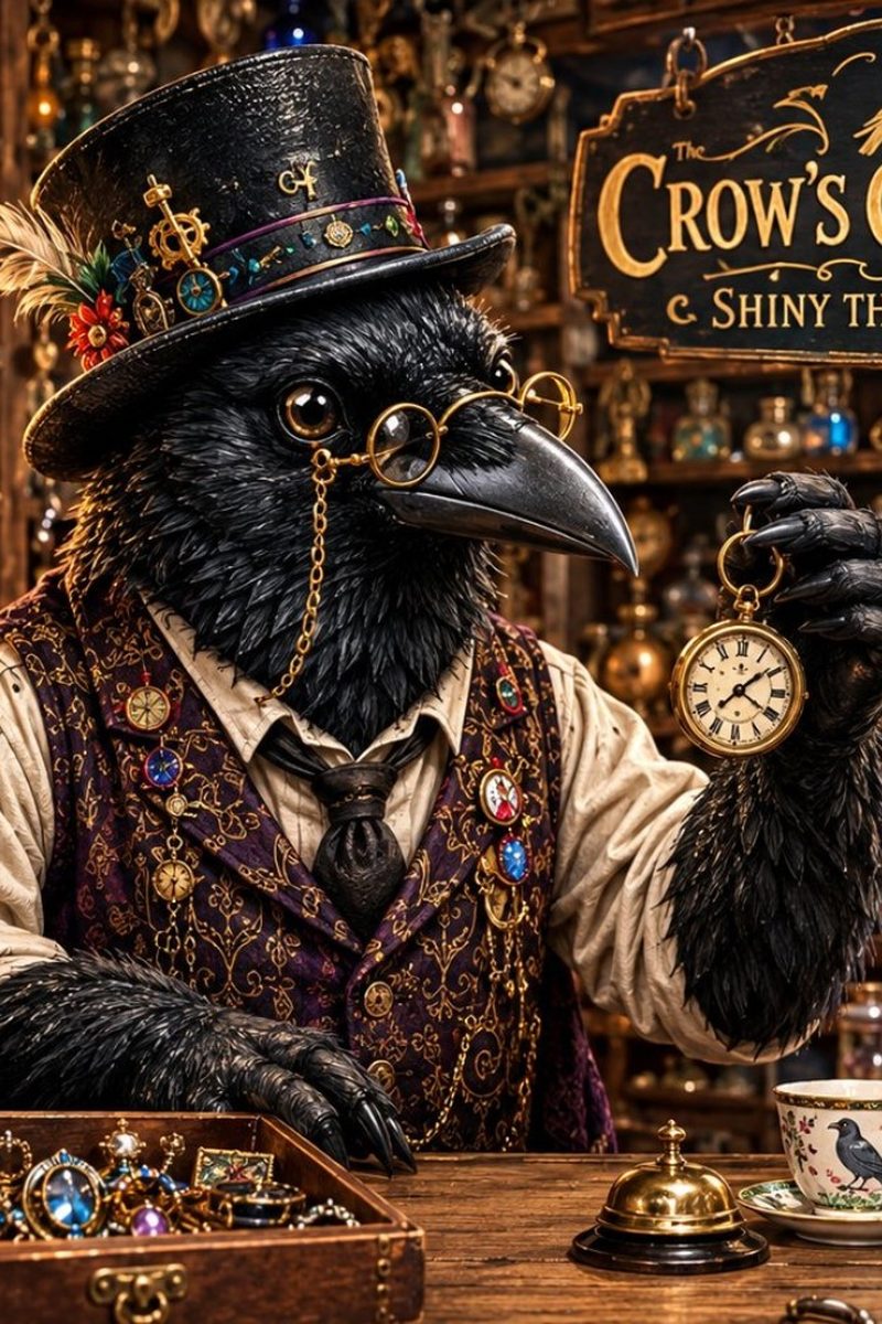 Mr. Bartram Corvina, proprietor of Crow’s Curiosities in Bramblewick