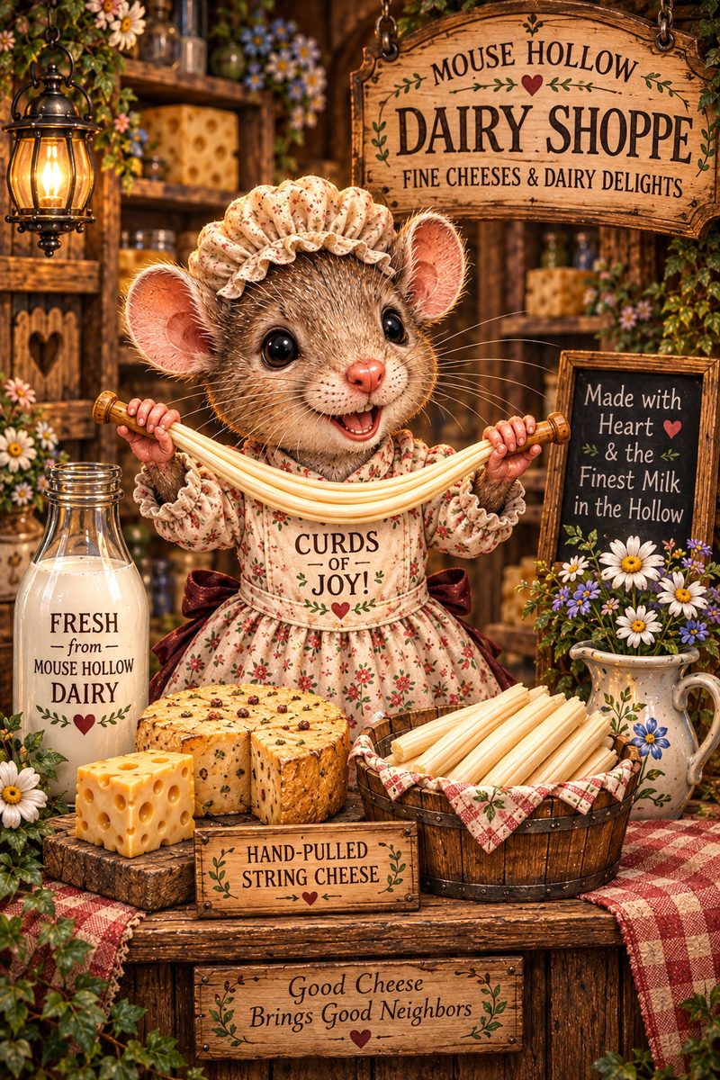 Brie Colbyshire, the dairy mouse of Bramblewick