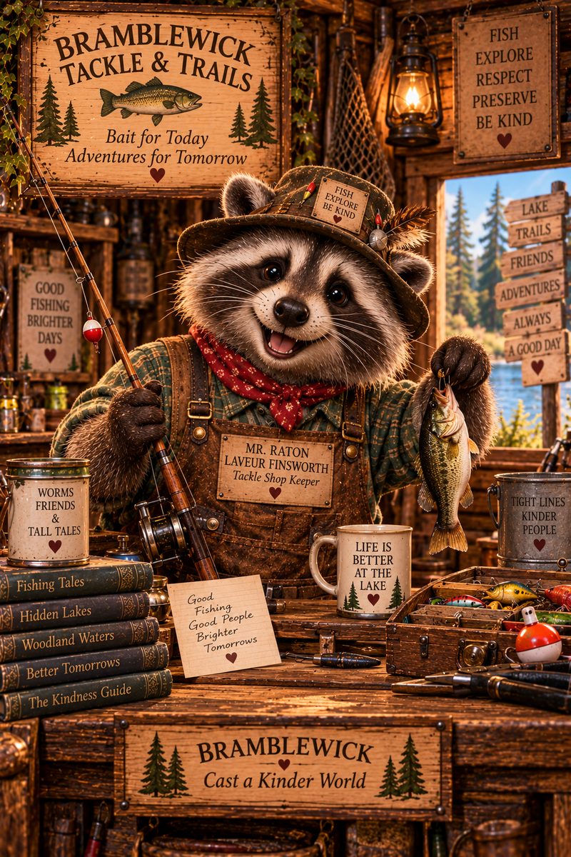 Mr. Finsworth, the fisherman and tackle-shop keeper of Bramblewick