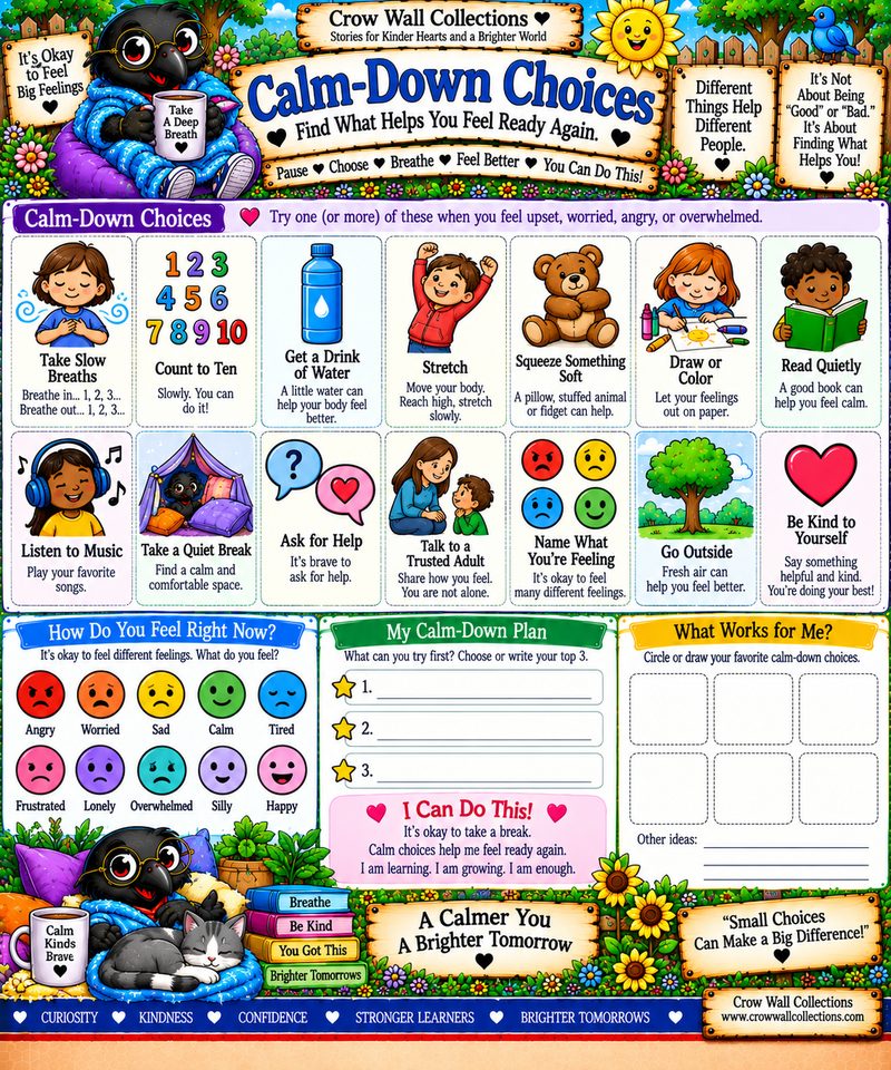 Calm-Down Choices printable