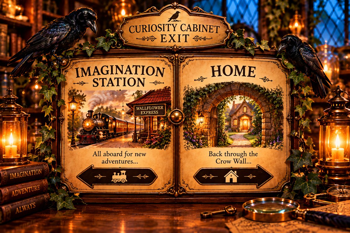 Curiosity Cabinet Exit — Imagination Station or Home
