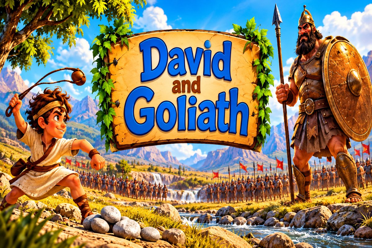 David and Goliath lesson header