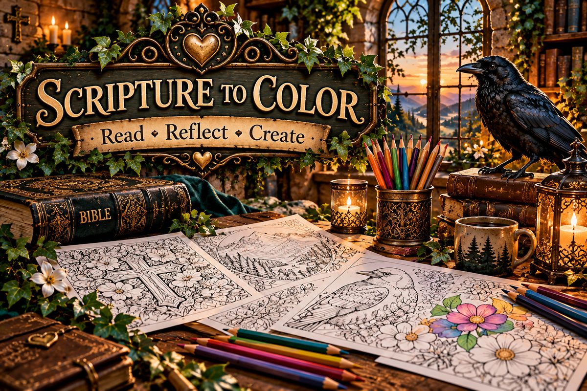 Scripture to Color — Read, Reflect, Create