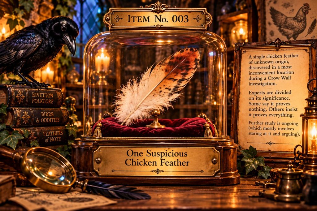 Item No. 003 — One Suspicious Chicken Feather