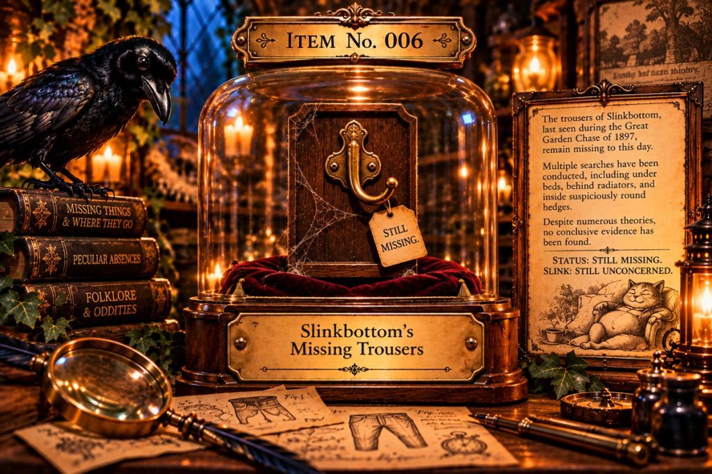 Item No. 006 — Slinkbottom’s Missing Trousers