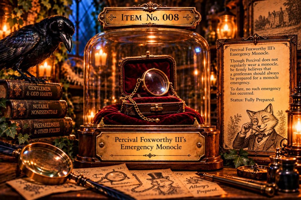 Item No. 008 — Percival Foxworthy III’s Emergency Monocle
