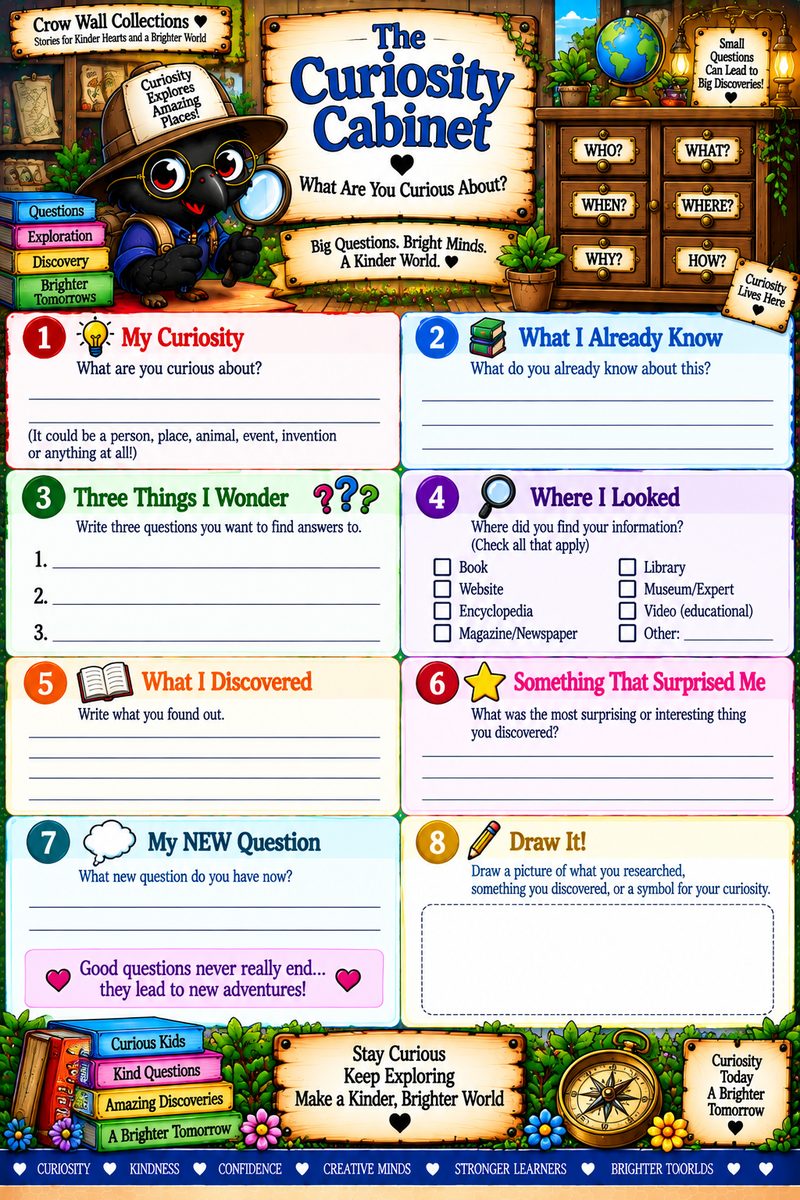 The Curiosity Cabinet printable