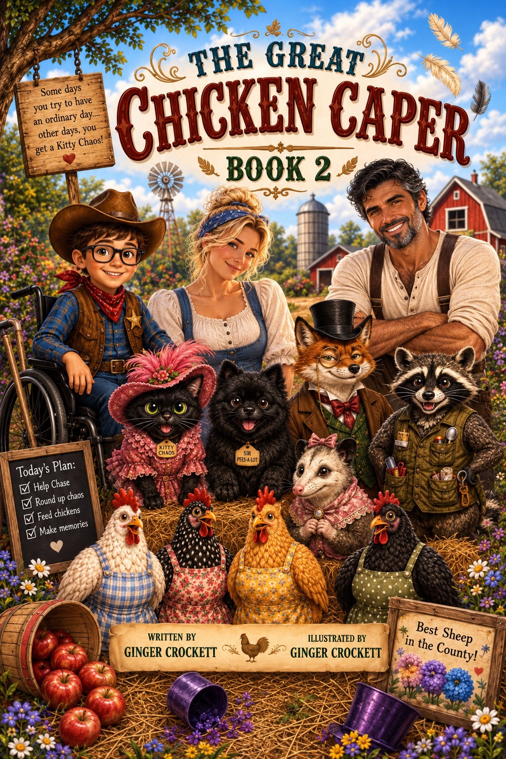 Cover of The Great Chicken Caper, Chase and Kitty Chaos Book Two, by Ginger Crockett