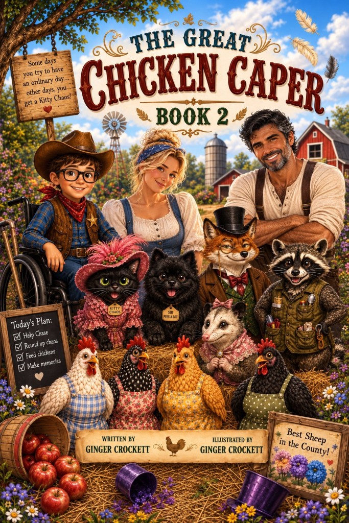 Cover of The Great Chicken Caper, Chase & Kitty Chaos Book 2, by Ginger Crockett
