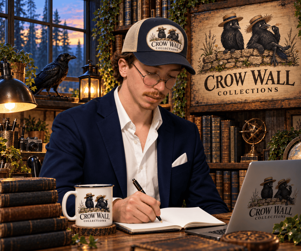 Chase at the Crow Wall Collections desk