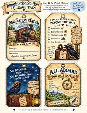 Wallflower Express luggage tags
