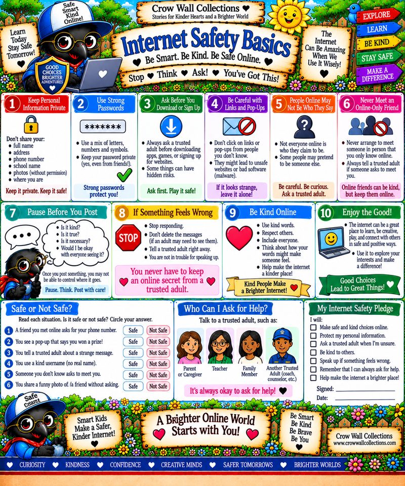 Internet Safety Basics printable