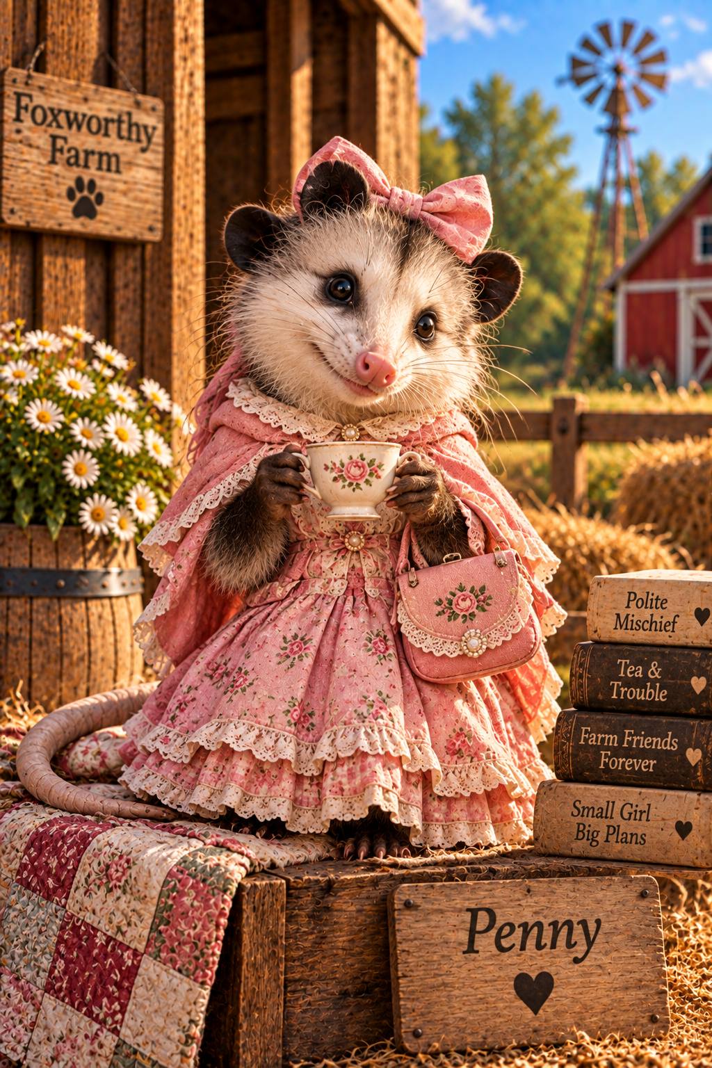 Penelope Penny Pouchington at Foxworthy Farm